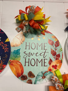 Pumpkin Frame Set - Doorhanger