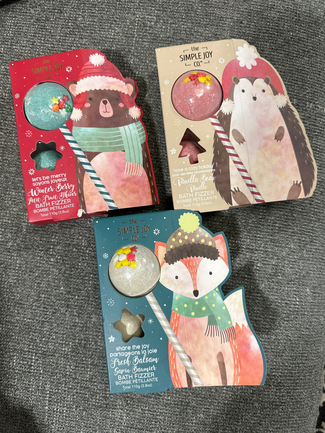 Christmas Bath Fizzers
