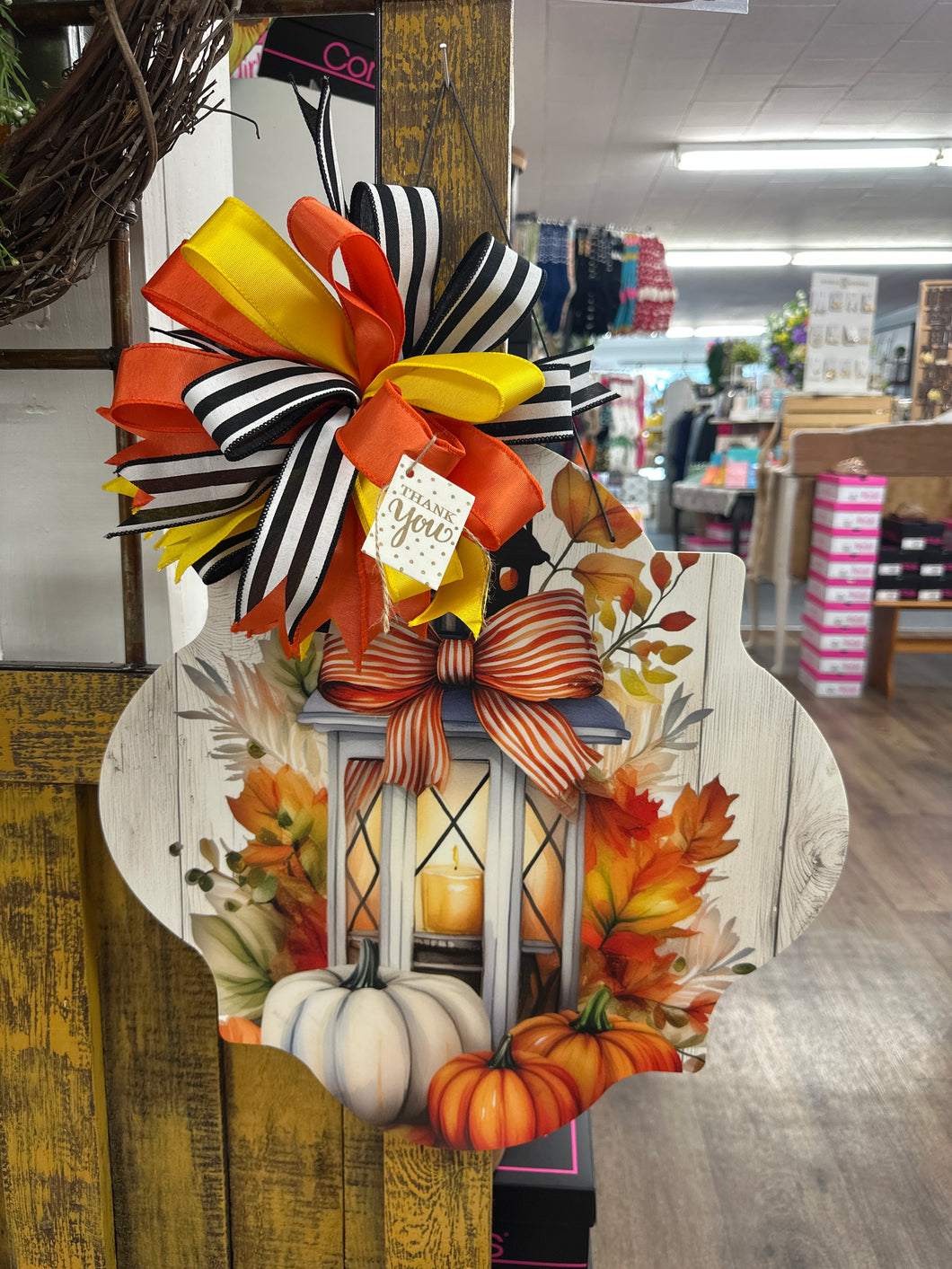 Pumpkin Lantern Set - Doorhanger