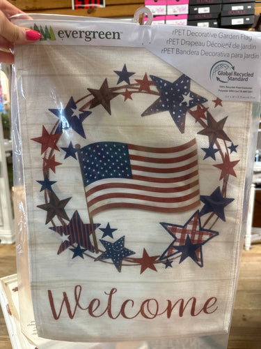Americana Star Wreath Flag
