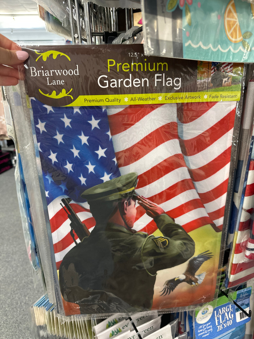 Saluting Soldier Flag