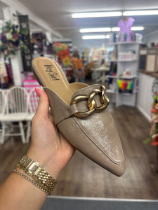 Taupe Playin For Keeps Mules