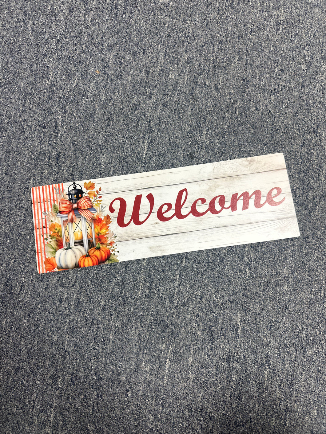 Pumpkin Lantern Set - Horizontal PVC Sign