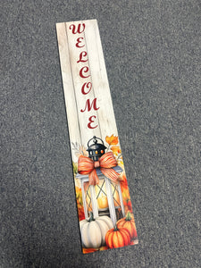 Pumpkin Lantern Set - Vertical PVC Sign