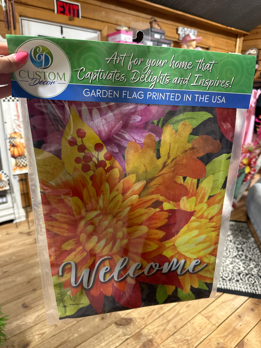Vibrant Mums Set - Garden Flag