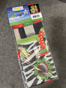 Christmas Birdhouses Large Flag