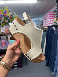 Cream Carley Corky Heels