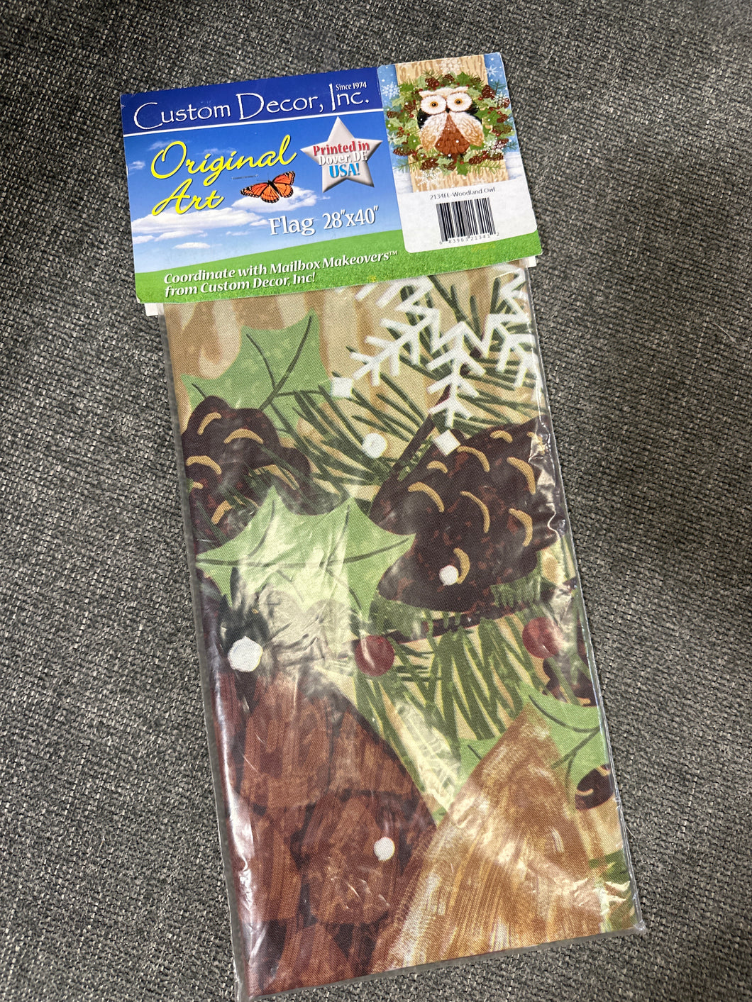 Woodland Owl Large Flag