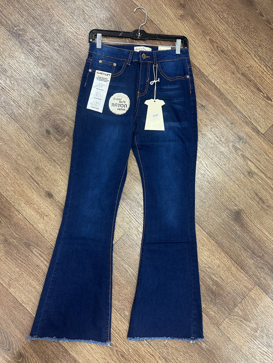 Dark Wash Flare Leg Jean