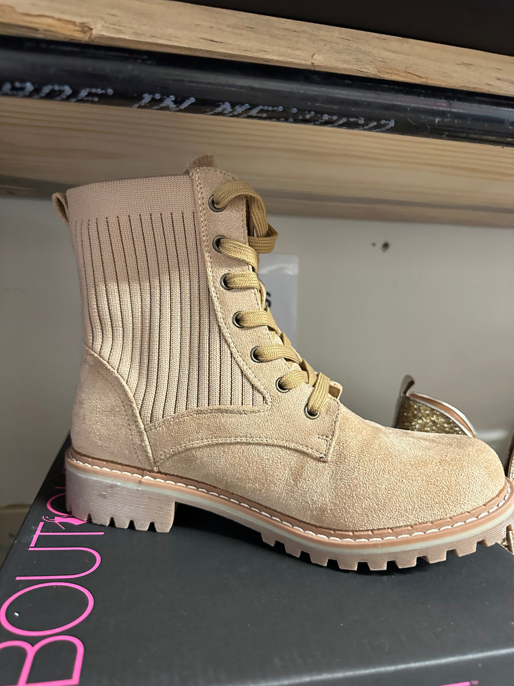 Camel Suede Boots