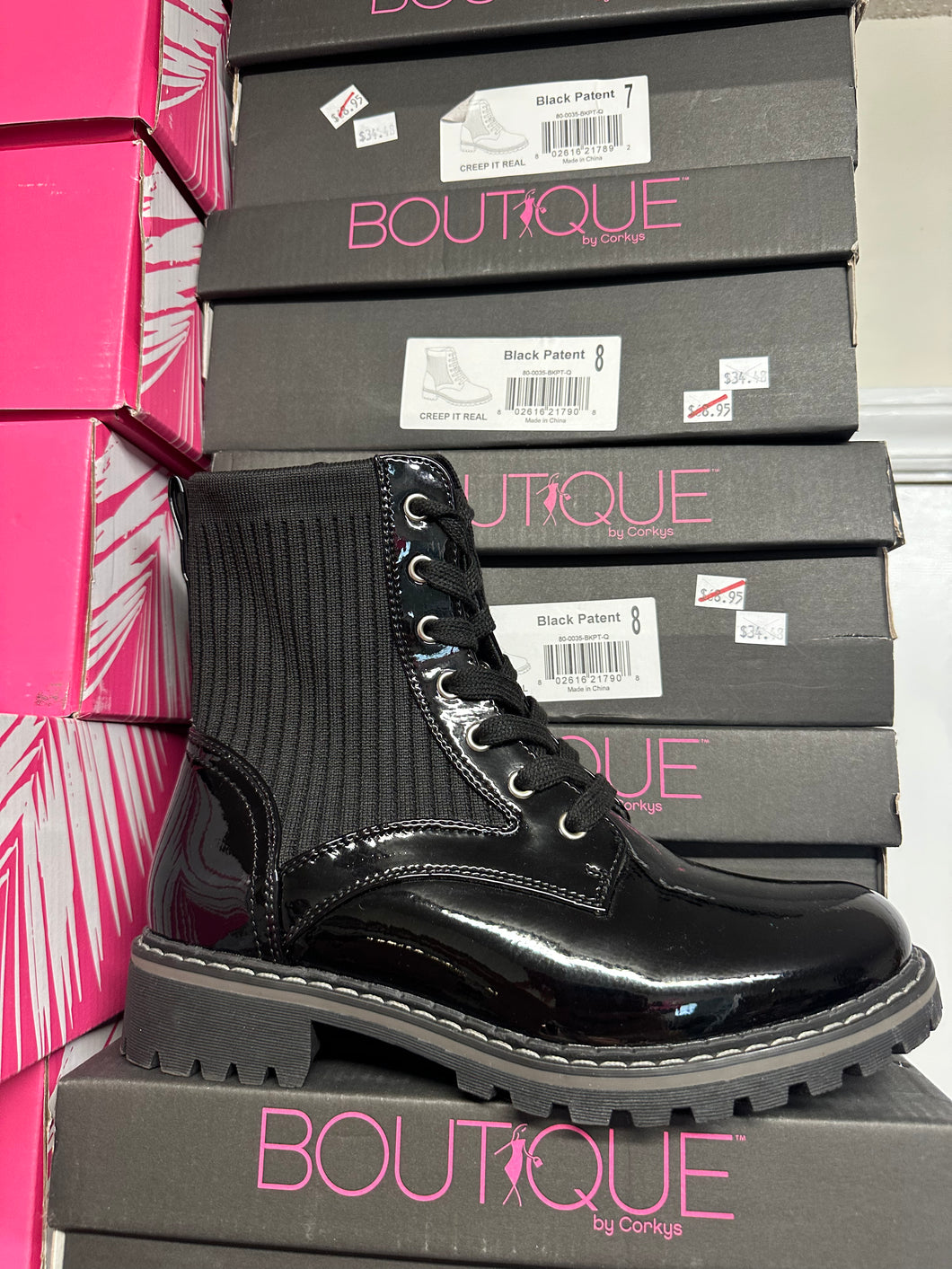 Black Patent Boots